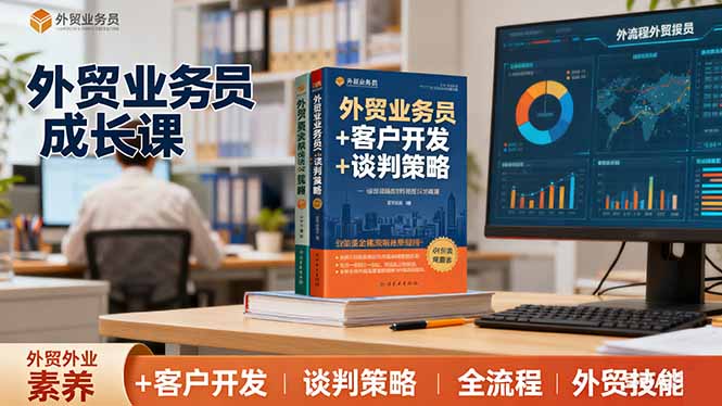 外贸业务员成长课：职业素养+客户开发+谈判策略、掌握全流程外贸技能-鼎铸网
