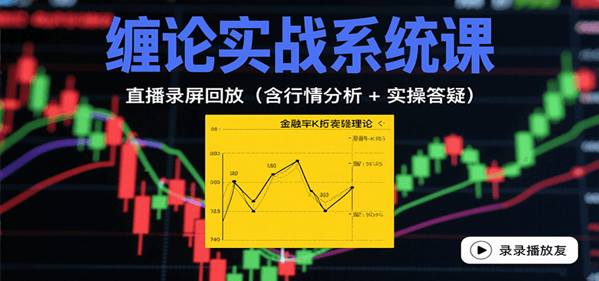 缠论实战系统课：直播录屏回放(含行情分析 + 实操答疑(更新9月)-鼎铸网