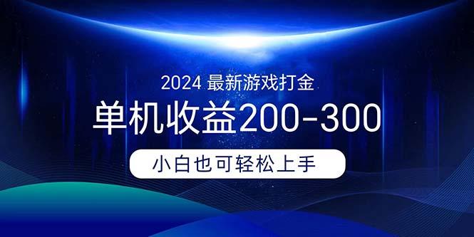 2024最新游戏打金单机收益200-300-鼎铸网
