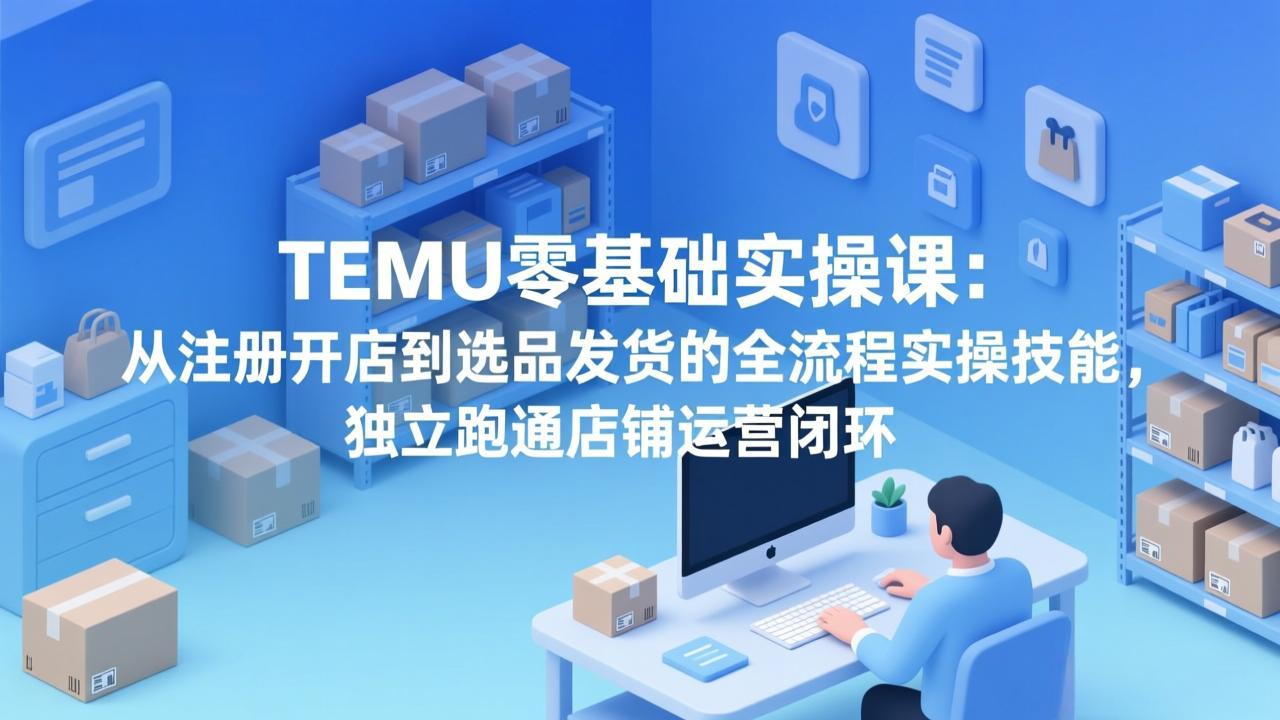 f1d63a30c018d3cddabb8ef340bb5a74.jpeg TEMU零基础实操课:从注册开店到选品发货的全流程实操技能,独立跑通店铺运营闭环