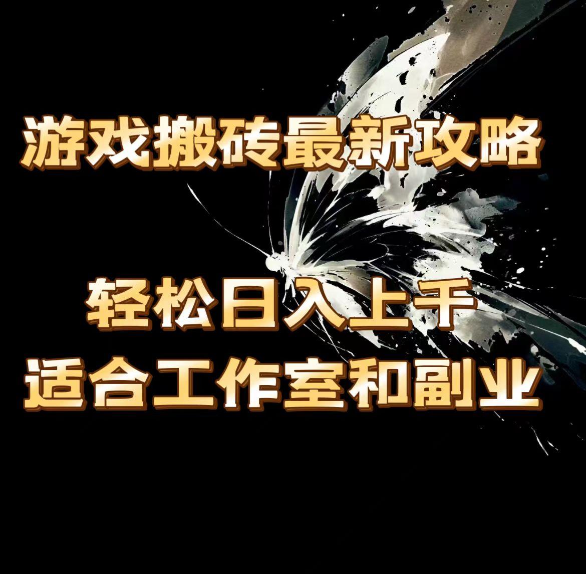 游戏搬砖最新攻略，轻松日入上千，适合工作室和副业。-鼎铸网