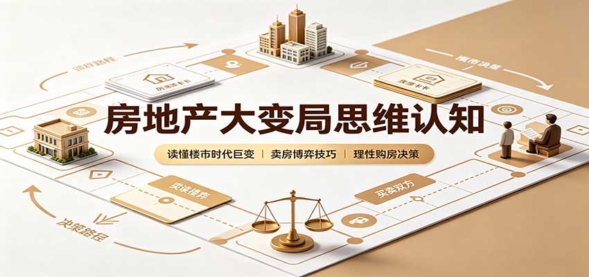 房地产大变局思维认知：读懂楼市时代巨变，卖房博弈技巧，理性购房决策-鼎铸网