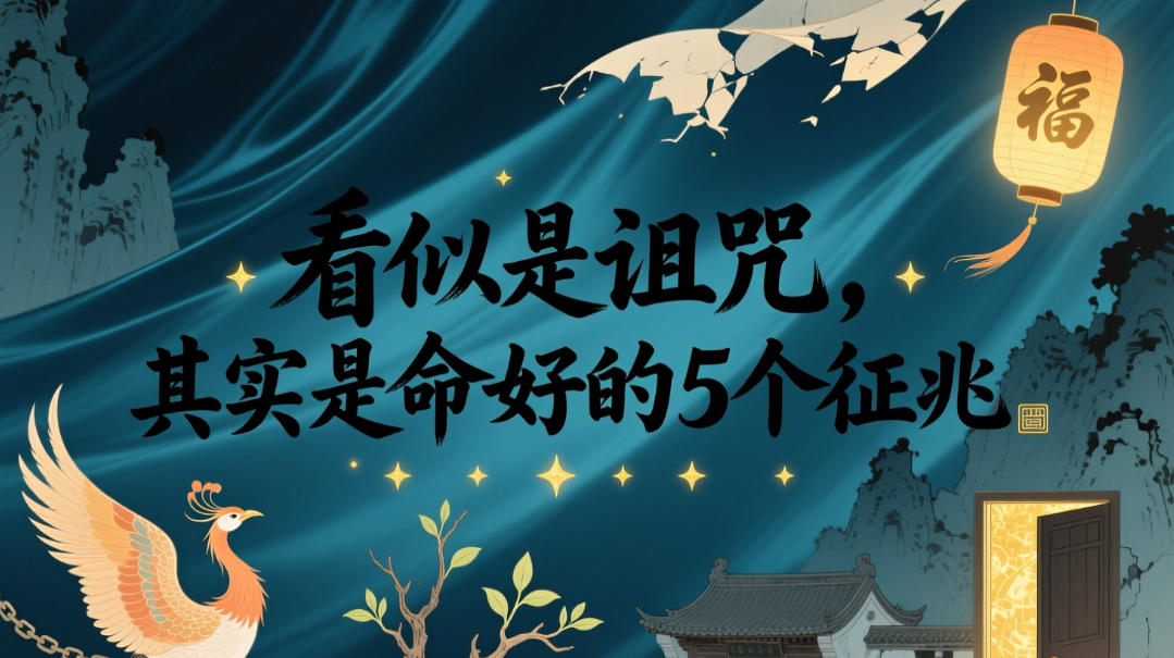 付费文章：看似是诅咒，其实是命好的5个征兆-鼎铸网