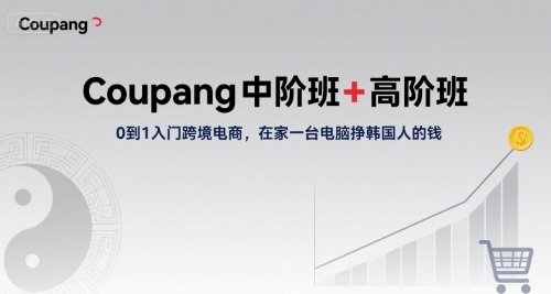 Coupang中阶班+高阶班，0到1入门跨境电商，在家一台电脑挣韩国人的钱-鼎铸网