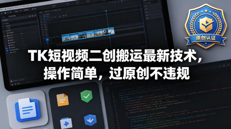 f65e3f68cfe47c643157daec29c6bed0.jpeg TK短视频二创搬运最新技术,操作简单,过原创不违规