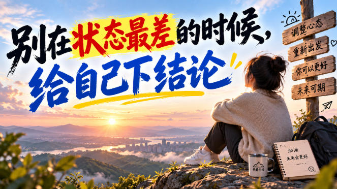 某公众号付费文章：别在状态最差的时候，给自己下结论-鼎铸网