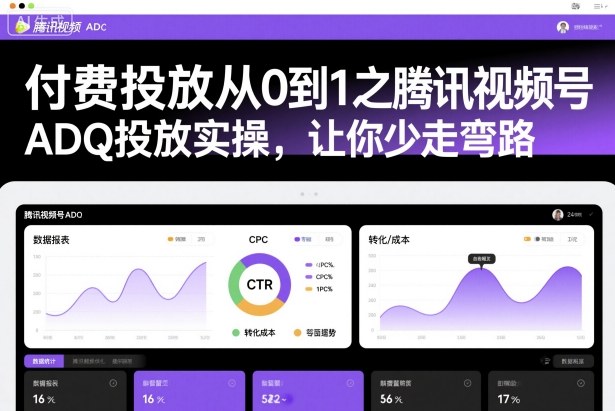 f9b56c26976af24bb627e6cea7b64374.jpeg 付费投放从0到1之腾讯视频号ADQ投放实操,让你少走弯路