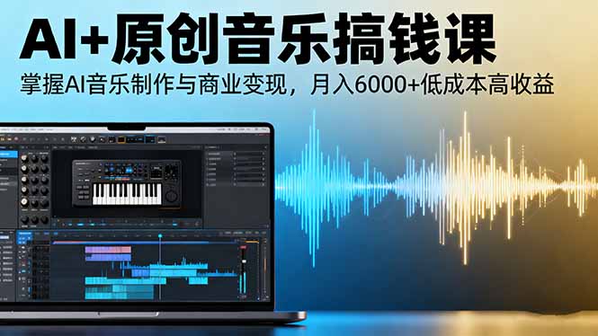 f9f27a5abca5ff7c75adc44b862d1509.jpeg AI+原创音乐搞钱课:掌握AI音乐制作与商业变现,月入6000+低成本高收益