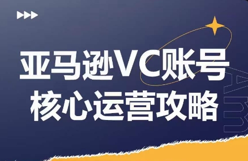 亚马逊VC账号核心玩法解析，实战经验拆解产品模块运营技巧，提升店铺GMV，有效提升运营利润-鼎铸网