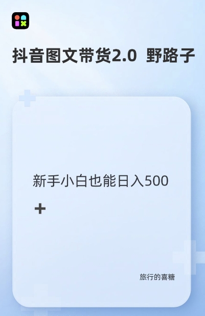 抖音图文带货野路子2.0玩法，暴力起号，单日收益多张，小白也可轻松上手【揭秘】-鼎铸网