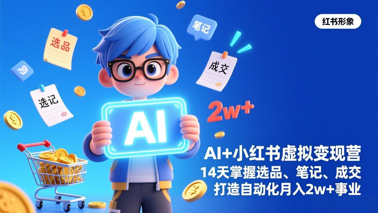 fb14f2fc00dcc564d99c54418920be59.jpeg AI+小红书虚拟变现营(完结