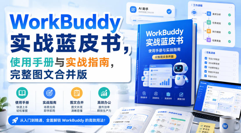 WorkBuddy实战蓝皮书，使用手册与实战指南，完整图文合并版-鼎铸网