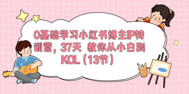 0基础学习小红书博主IP特训营，37天 教你从小白到KOL(13节-鼎铸网