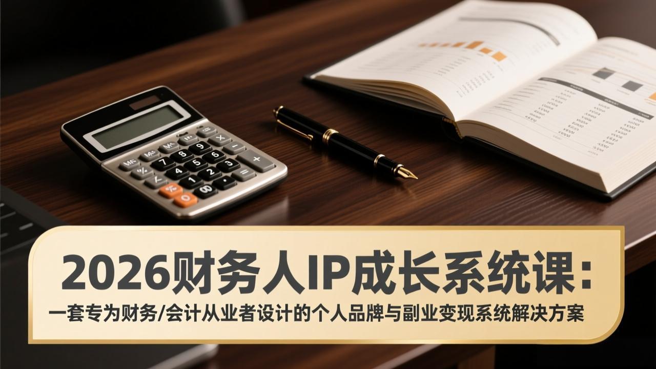 fcbad78aa1e1c3e686929d5b17160dbe.jpeg 2026财务人IP成长系统课:一套专为财务/会计从业者设计的个人品牌与副业变现系统解决方案