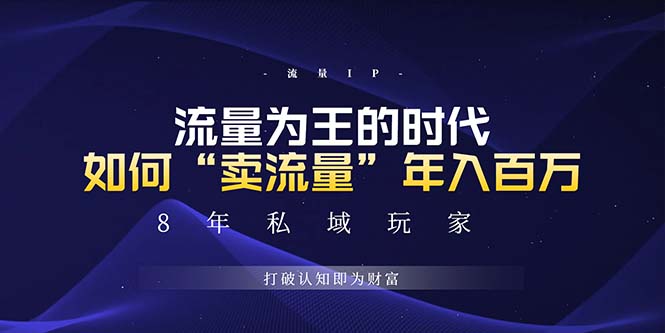 fce0b90800ff3aeff16813daba93f148.jpeg 未来如何通过“卖流量”年入百万,跨越一切周期绝对蓝海项目