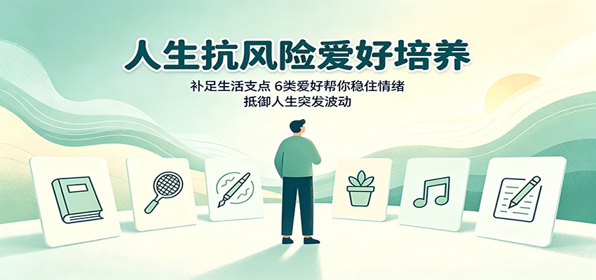 人生抗风险爱好培养：补足生活支点，6类爱好帮你稳住情绪，抵御人生突发波动-鼎铸网