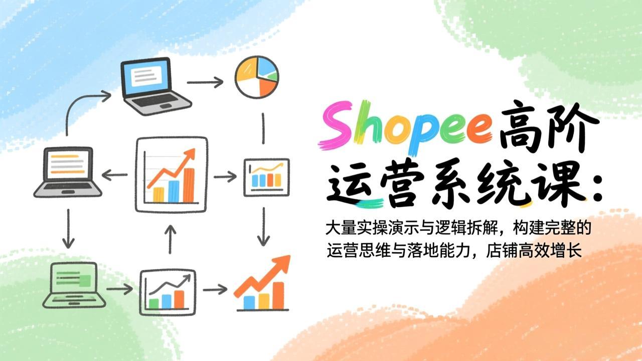 fd5a12fdf3dd05b2e098c8edcd01e97d.jpeg Shopee高阶运营系统课:大量实操演示与逻辑拆解,构建完整的运营思维与落地能力,店铺高效增长